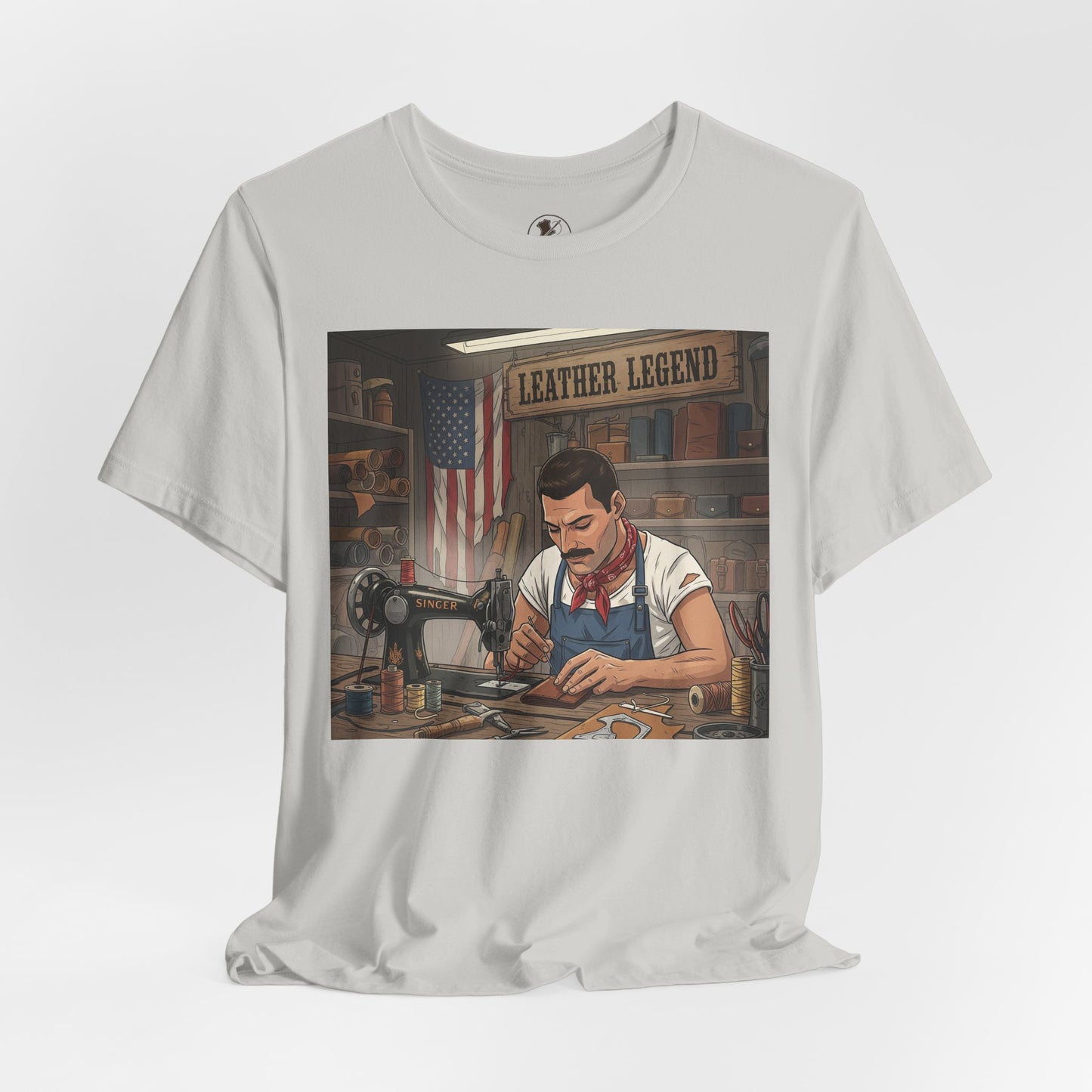 Leather Legend Graphic Tee - Artisan Vintage Style Shirt, Perfect Gift for Craftsmen and Father's Day - ArtOm_farm™ LEATHER 