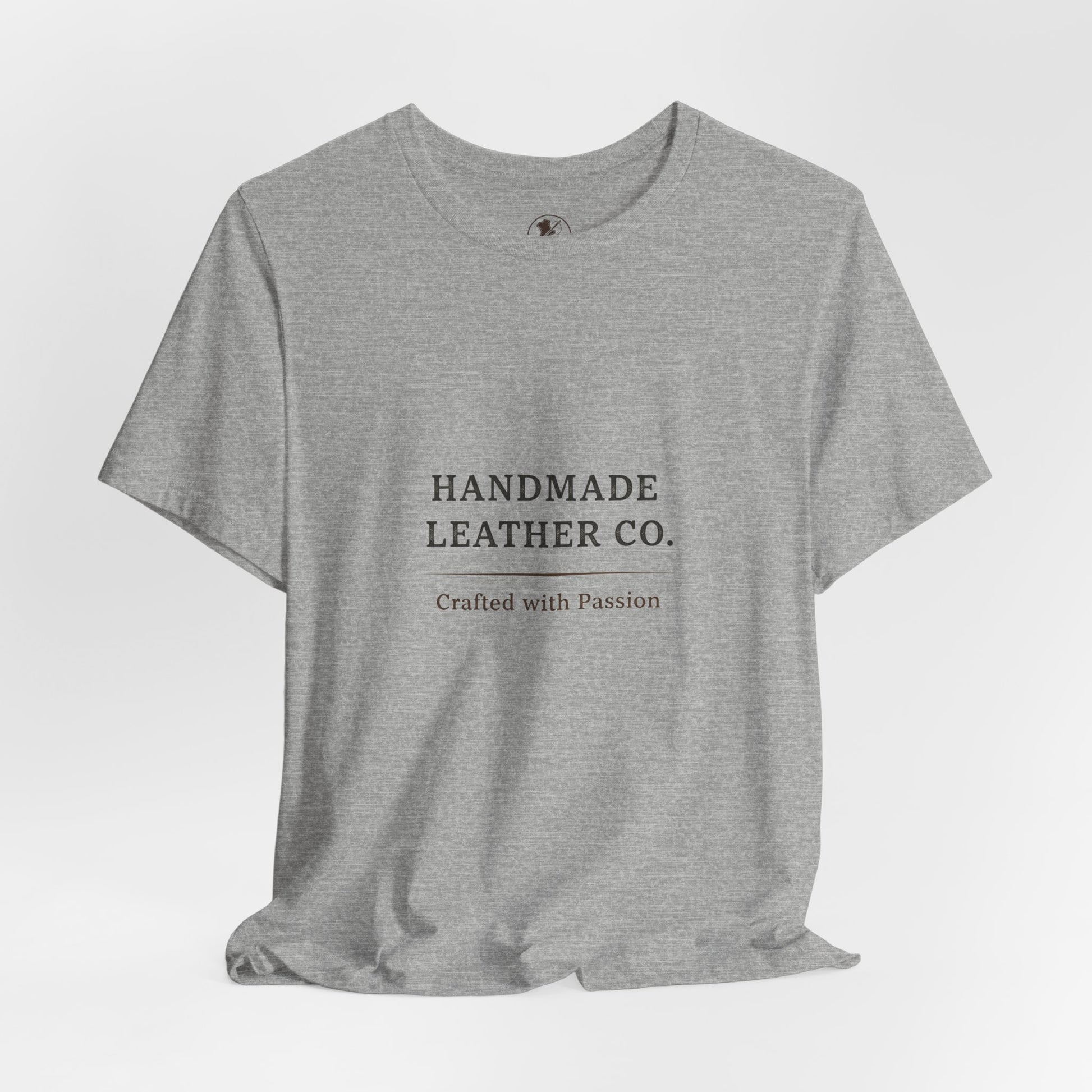 Handmade Leather Co. Tee - Unisex Casual Fashion Shirt for Everyday Wear, Stylish Comfort Gift for Leather Lovers - ArtOm_farm™ LEATHER 