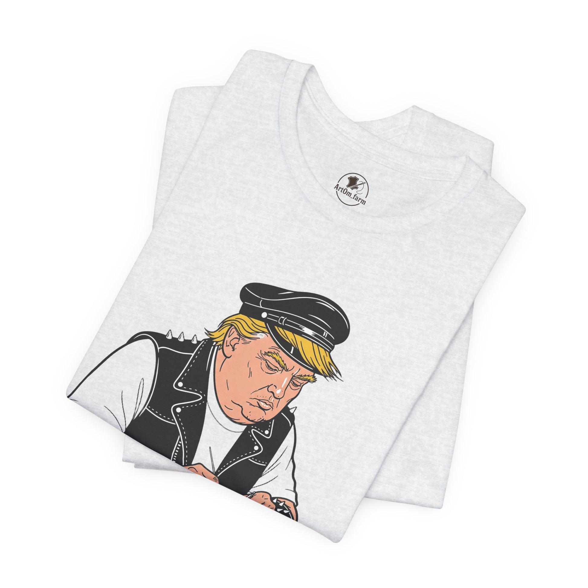 Funny Graphic Tee - Unisex Humorous Shirt for Casual Wear and Unique Gift for Him - ArtOm_farm™ LEATHER