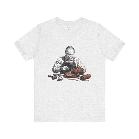 Craftsman Graphic Tee for Artisans, Perfect Birthday Gifts and Everyday Wear - ArtOm_farm™ LEATHER