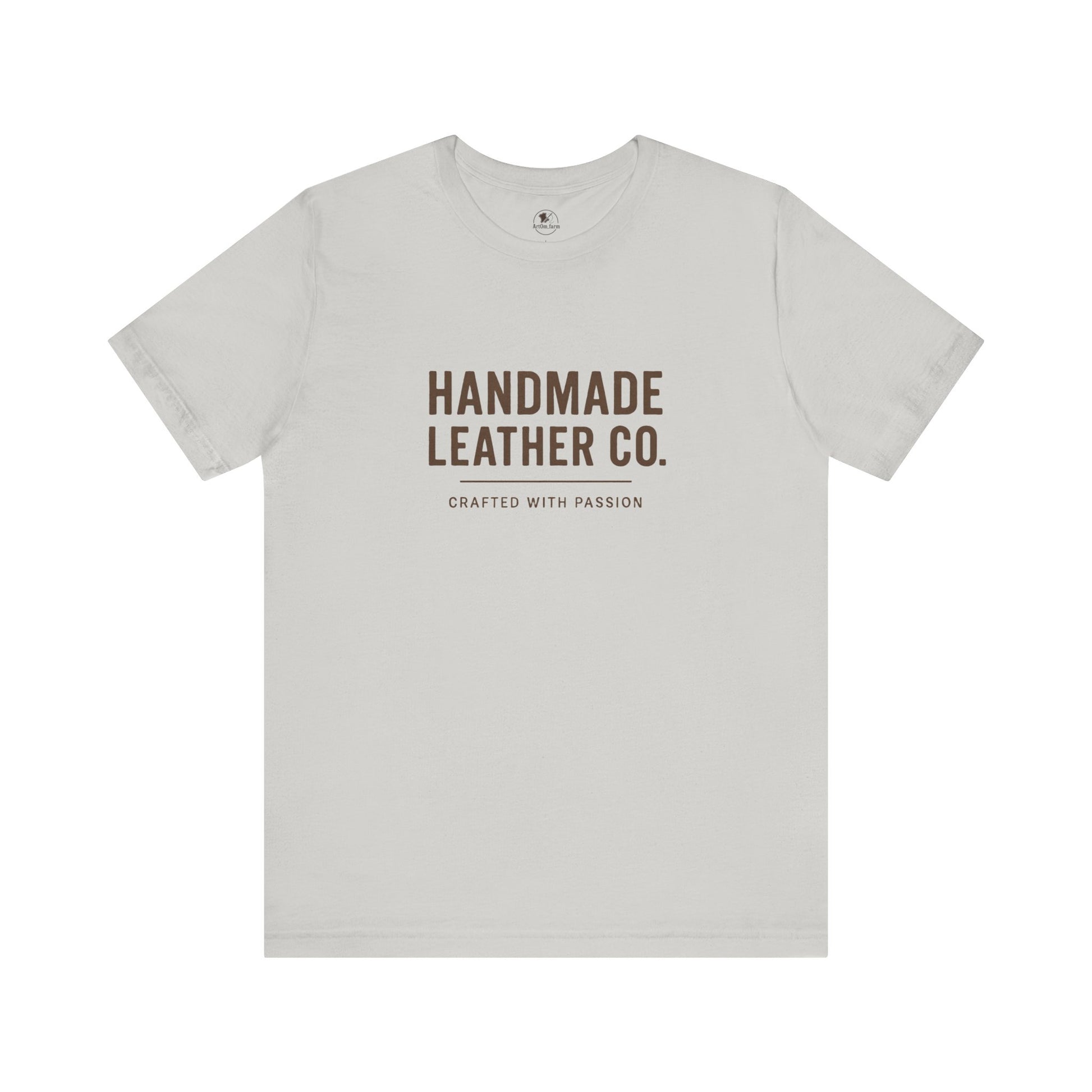Handmade Leather Co. Tee - Stylish Unisex Casual Wear, Unique Artisan Apparel - ArtOm_farm™ LEATHER