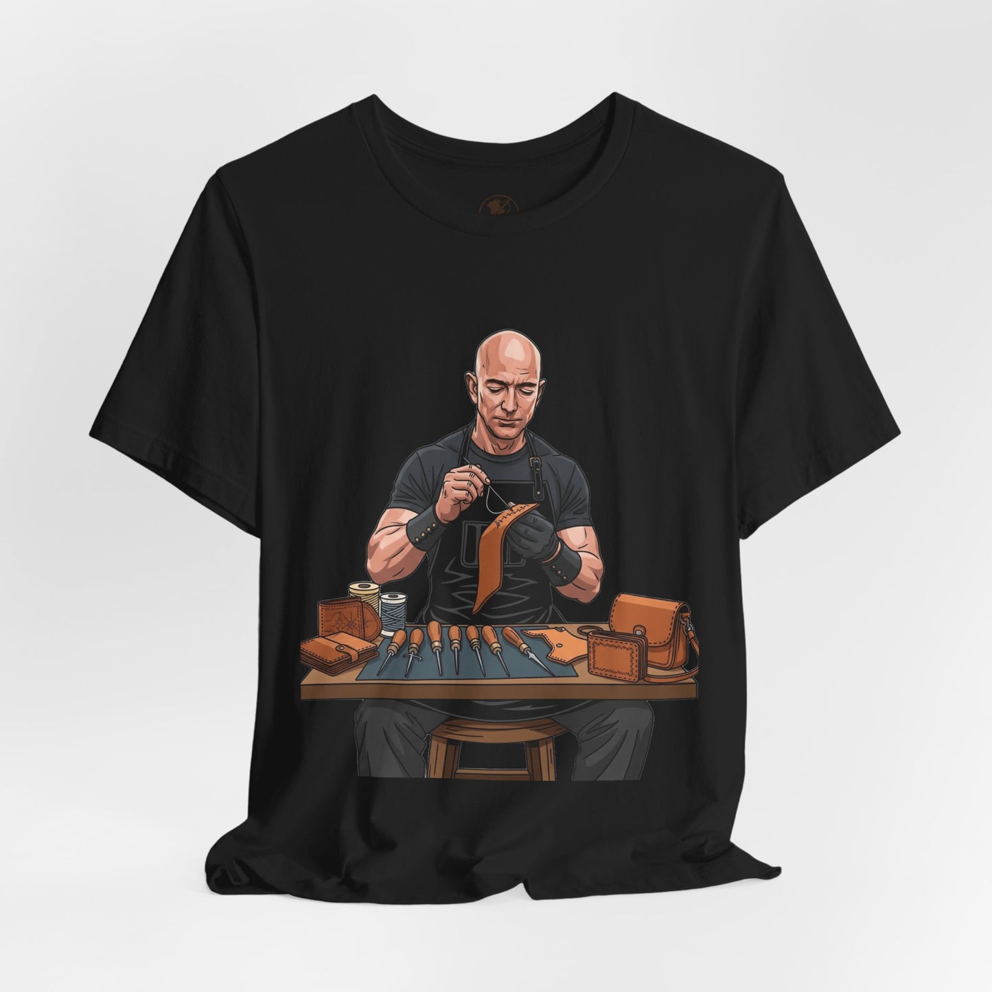 Craftsmanship Inspired Tee for Makers - Perfect Gift for Handmade Enthusiasts and Casual Wear - ArtOm_farm™ LEATHER 