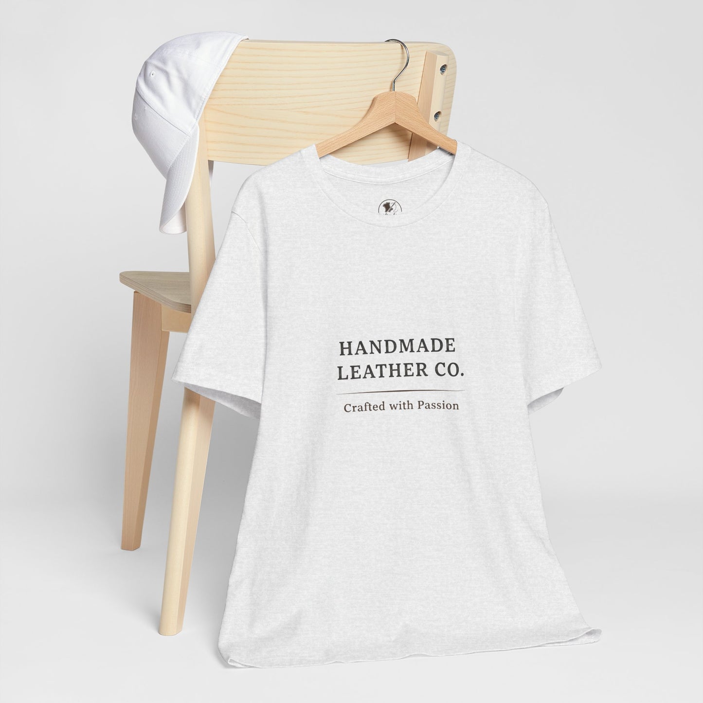 Handmade Leather Co. Tee - Unisex Casual Fashion Shirt for Everyday Wear, Stylish Comfort Gift for Leather Lovers - ArtOm_farm™ LEATHER 