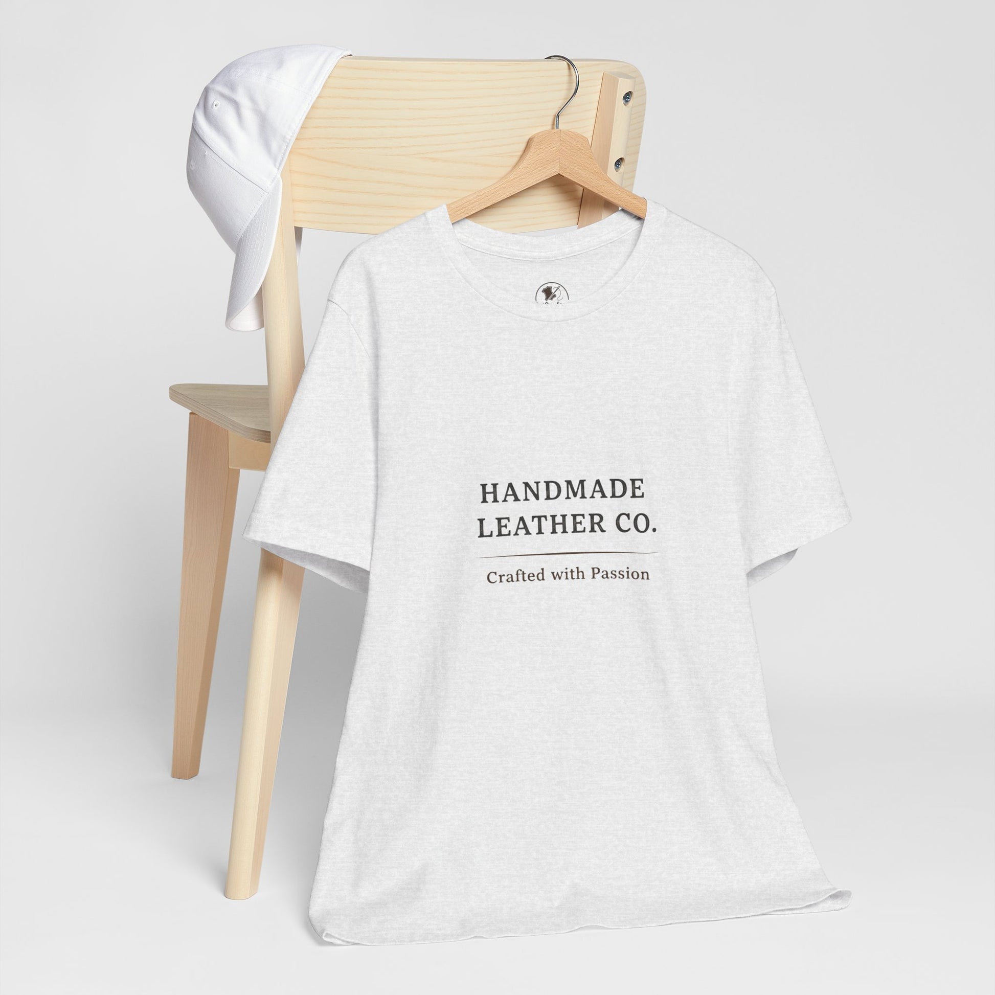 Handmade Leather Co. Tee - Unisex Casual Fashion Shirt for Everyday Wear, Stylish Comfort Gift for Leather Lovers - ArtOm_farm™ LEATHER 