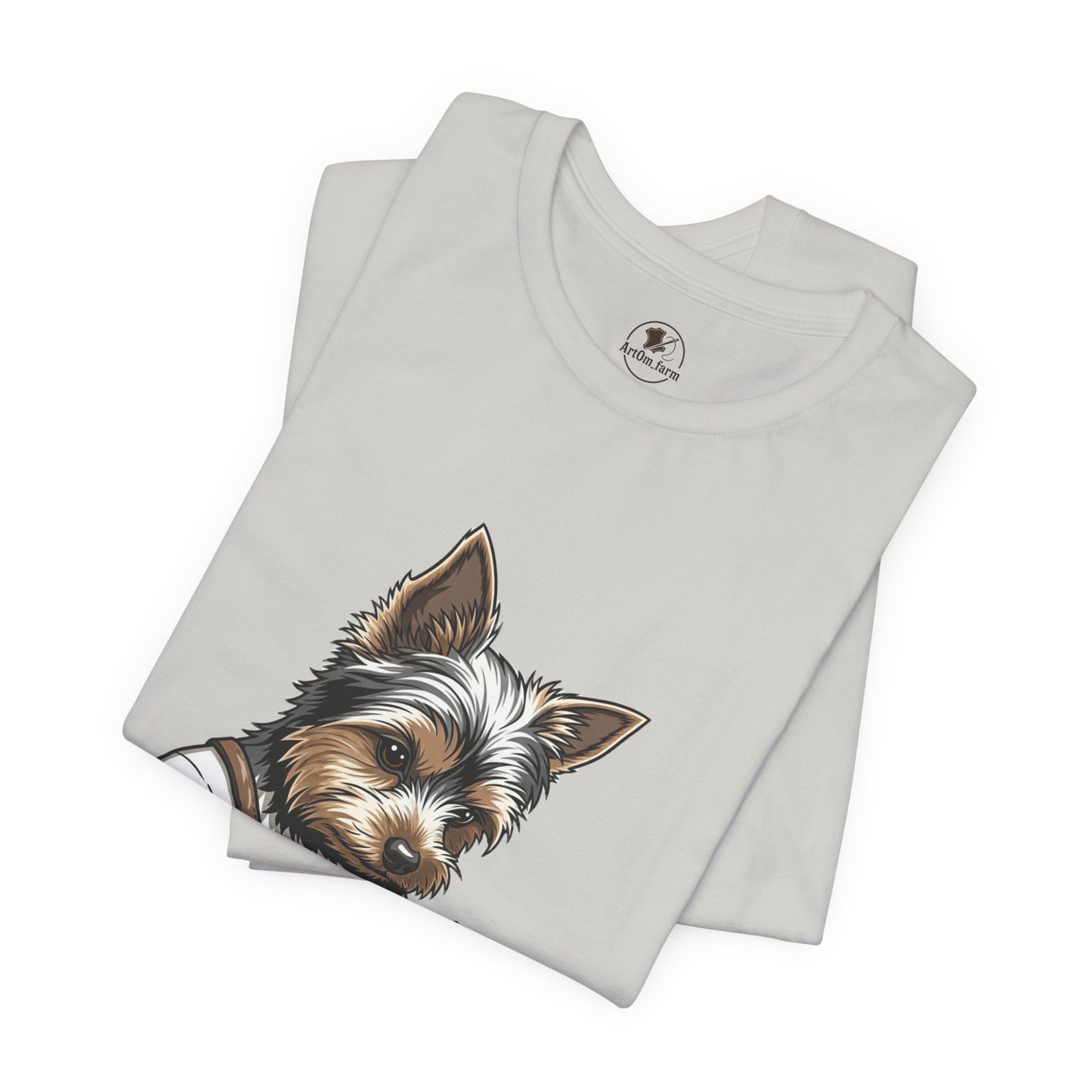 Crafty Canine T-Shirt, Funny Dog Lover Gift, Cute Animal Tee for Pet Owners, Casual Wear for Artisan Friends - ArtOm_farm™ LEATHER 