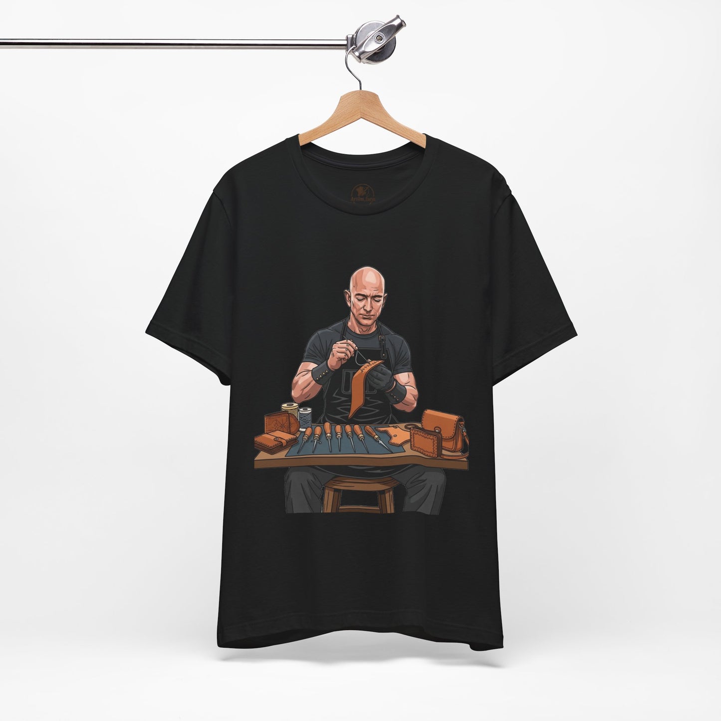 Craftsmanship Inspired Tee for Makers - Perfect Gift for Handmade Enthusiasts and Casual Wear - ArtOm_farm™ LEATHER 