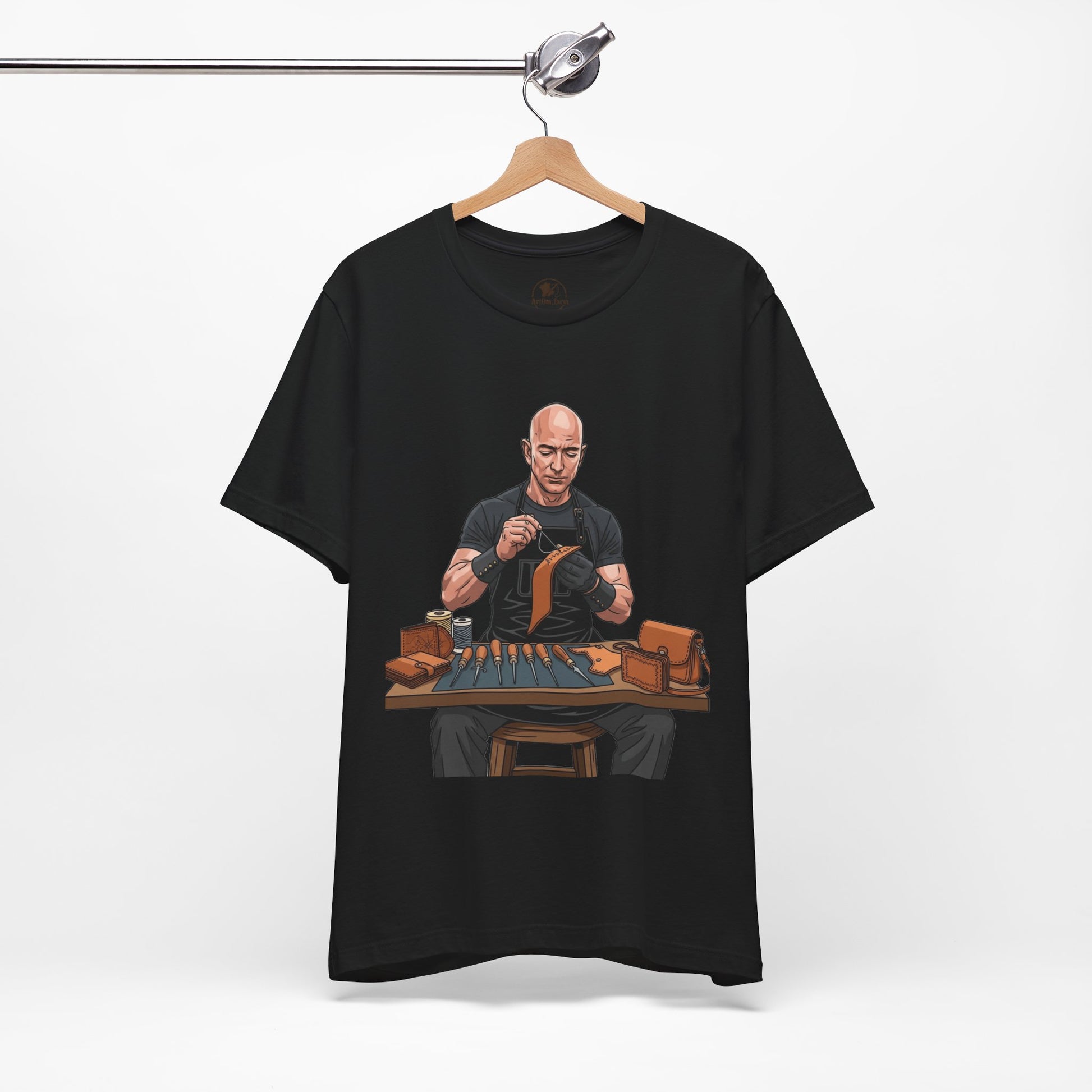 Craftsmanship Inspired Tee for Makers - Perfect Gift for Handmade Enthusiasts and Casual Wear - ArtOm_farm™ LEATHER 