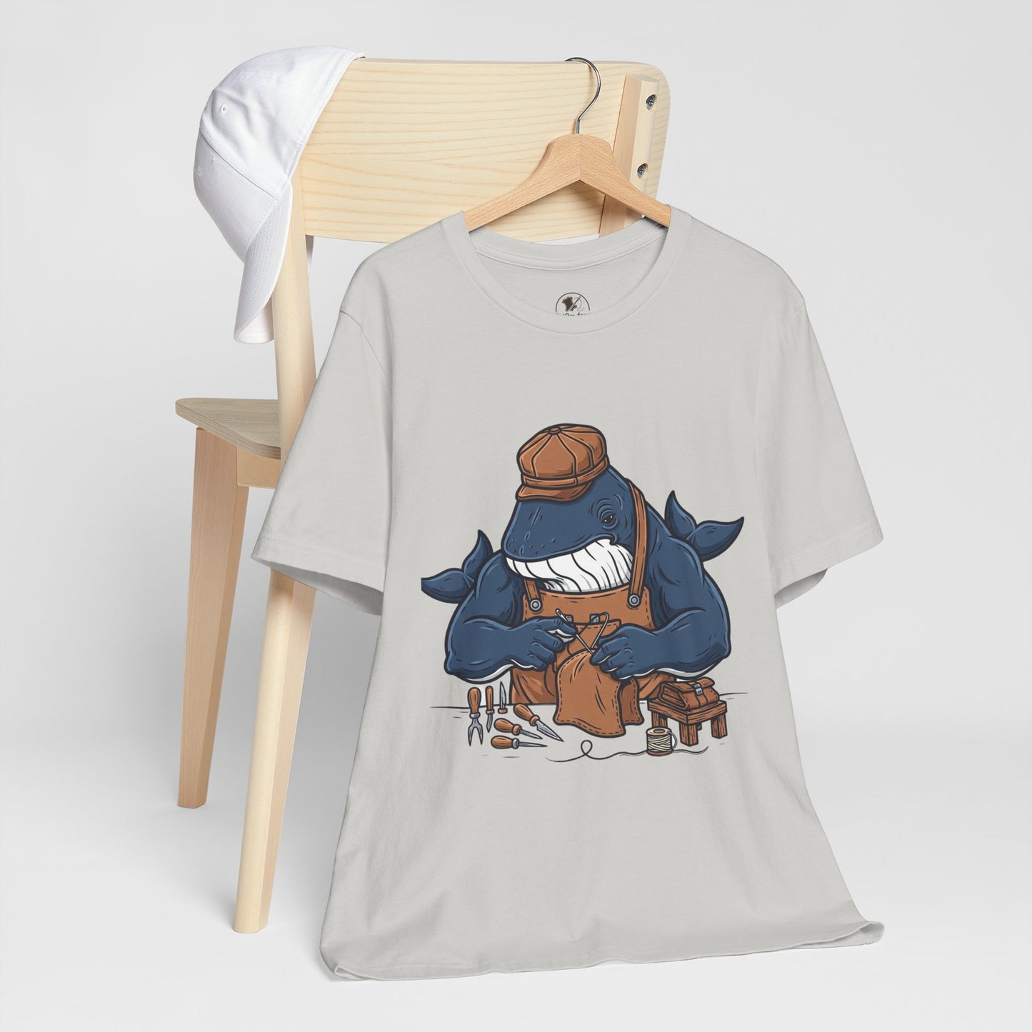 Crafty Shark Tee - Fun Unisex Casual Shirt for Ocean Lovers, Unique Gift Idea and Art Inspired Apparel