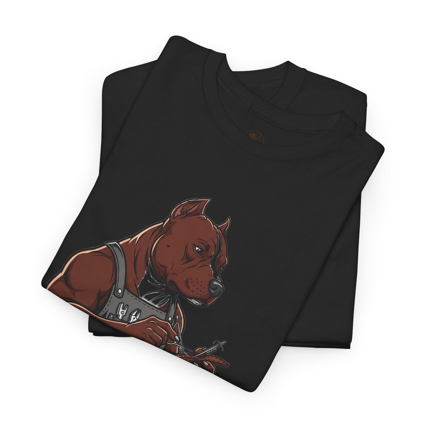 Artistic Dog Lover Tee - Casual Graphic T-Shirt for Pet Owners, Ideal Gift for Birthdays and Holidays - ArtOm_farm™ LEATHER