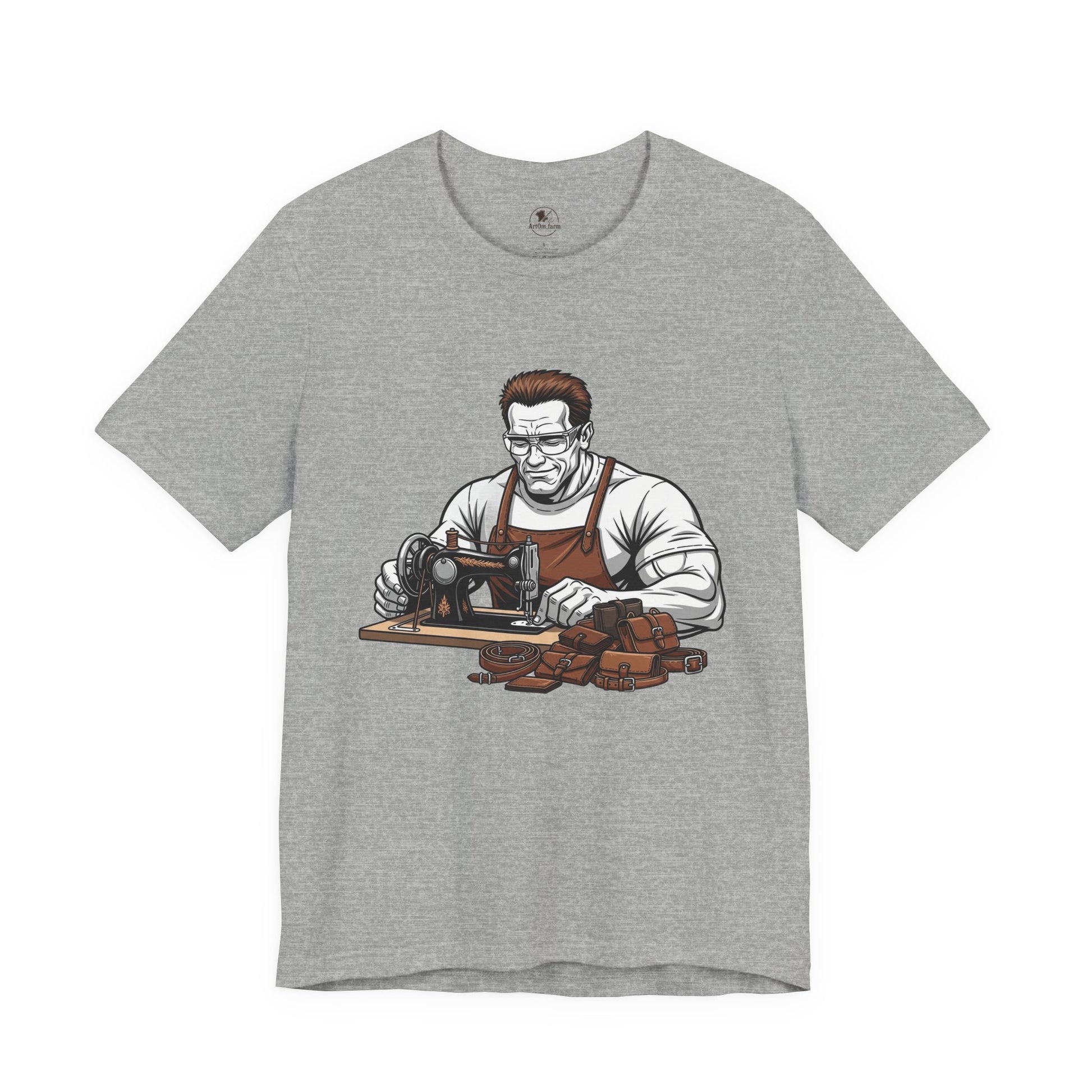 Crafty Masculine Tee - Unique Humor Shirt for Father's Day, Unisex Graphic Tee, Artisan Style Apparel - ArtOm_farm™ LEATHER 