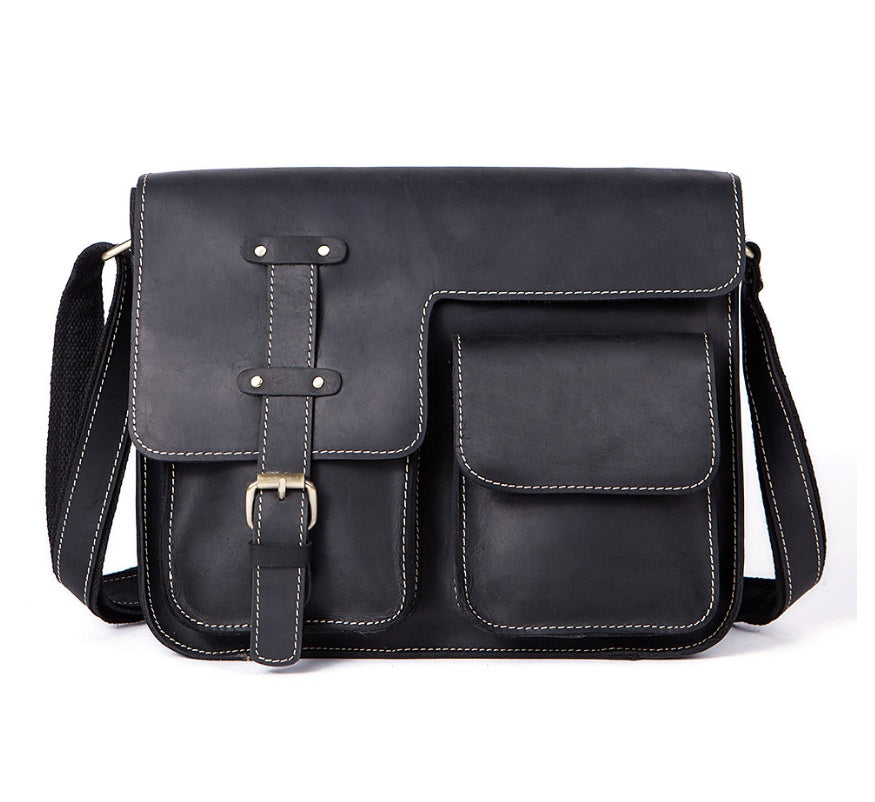 Leather Vintage Messenger Bag - Durable and Stylish Leather Messenger Bag for Everyday Use - ArtOm_farm™ LEATHER 