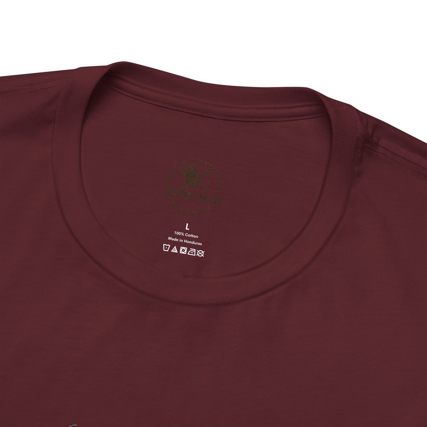 Artisan Deer Graphic Tee for Nature Lovers - Cute Animal Shirt, Unisex Casual Wear, Perfect Handyman Gift - ArtOm_farm™ LEATHER 