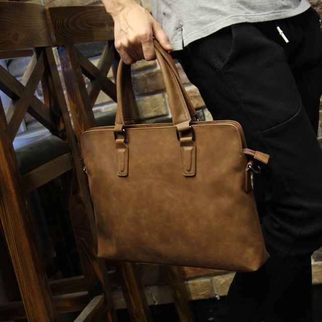 Crazy Horse Leather Handbag for Men - Durable Style for Every Occasion - ArtOm_farm™ LEATHER