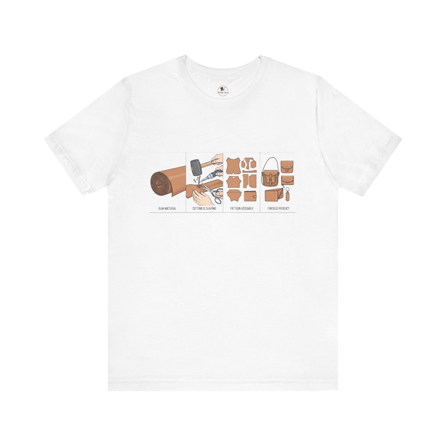 Crafting Adventure Unisex T-Shirt | Maker Gift, DIY Enthusiast Tee, Unique Artsy Clothing, Creative Hobby Attire, Gift for Crafters - ArtOm_farm™ LEATHER