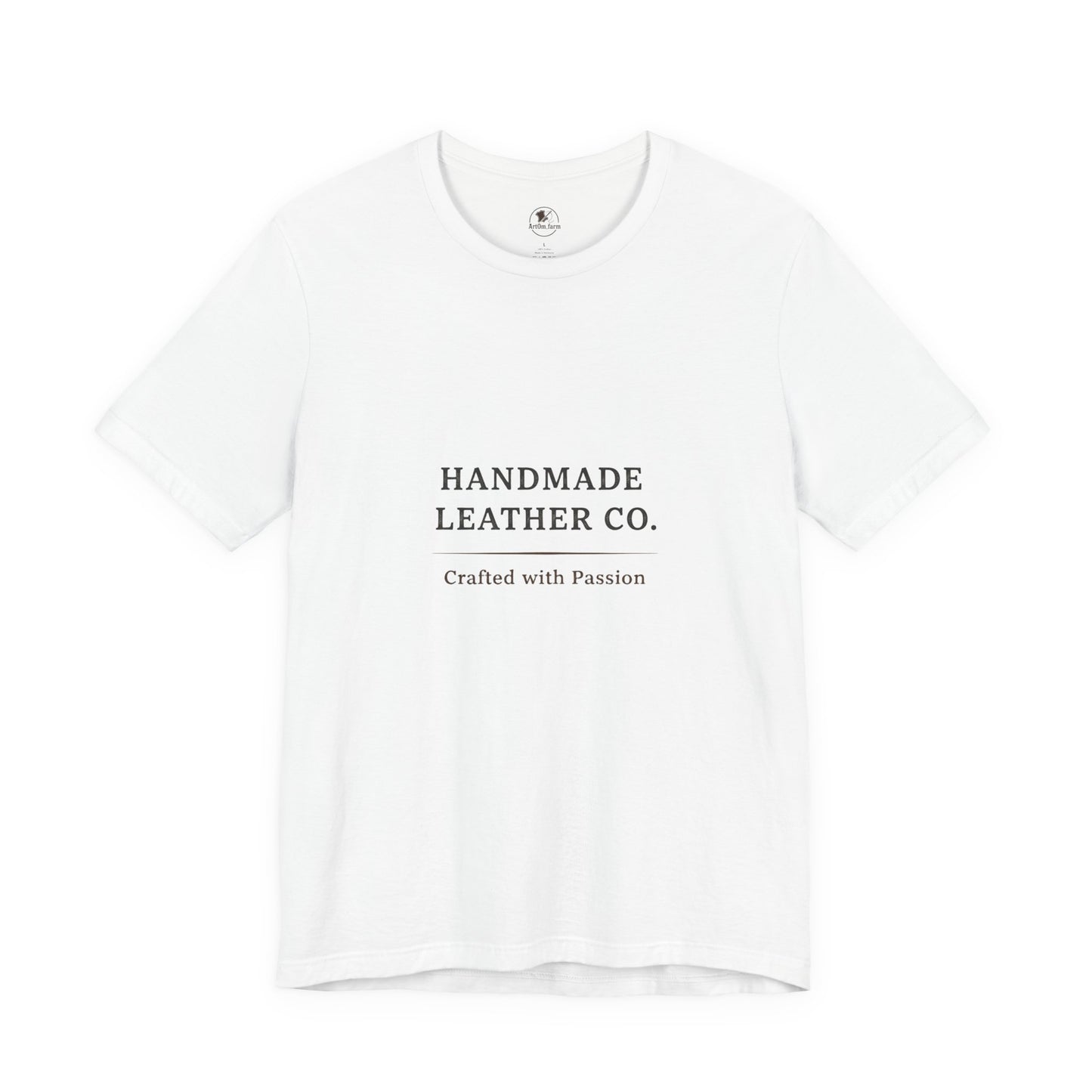 Handmade Leather Co. Tee - Unisex Casual Fashion Shirt for Everyday Wear, Stylish Comfort Gift for Leather Lovers - ArtOm_farm™ LEATHER