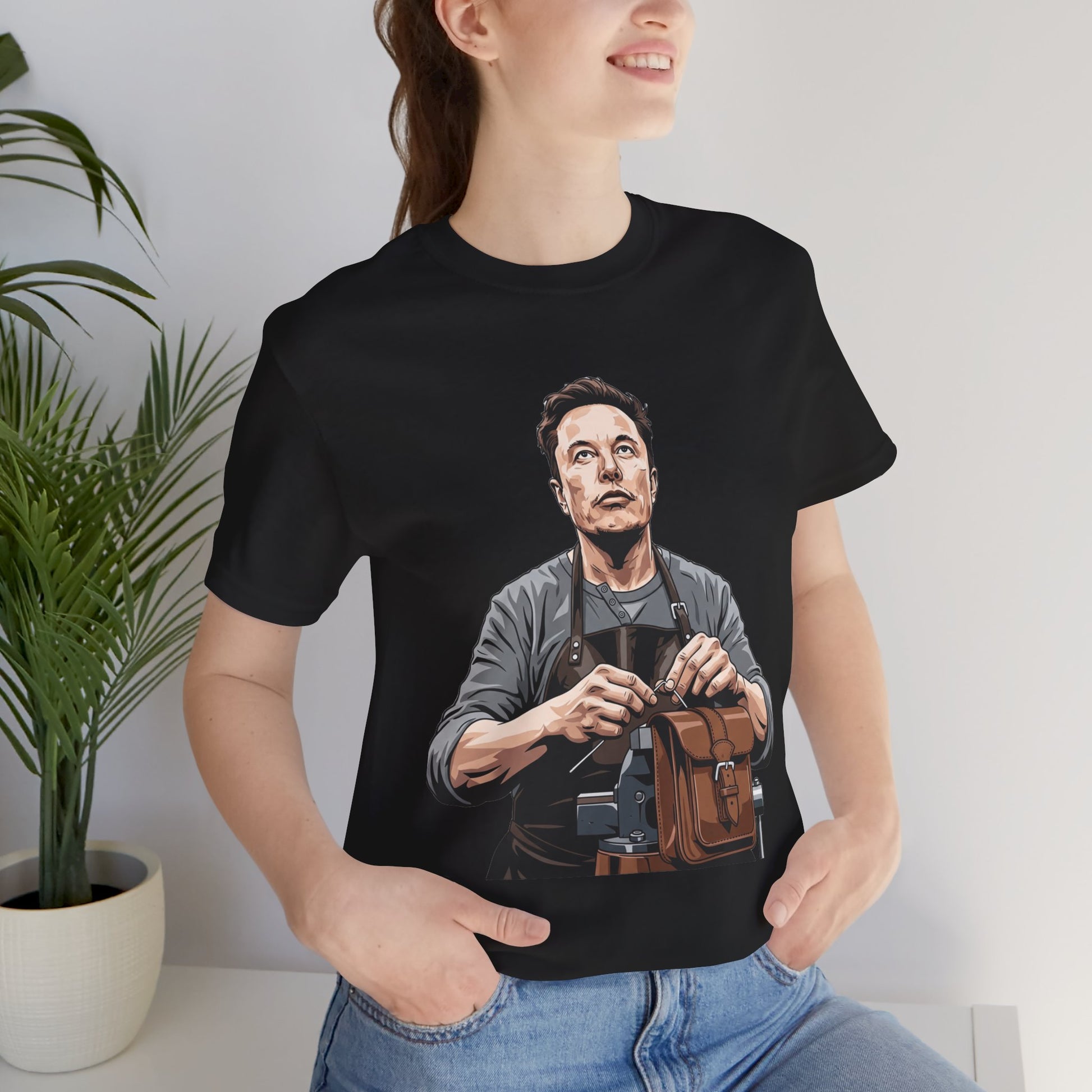 Creative Innovator Tee - Perfect Humor T-Shirt for Tech Enthusiasts and Engineers - ArtOm_farm™ LEATHER 