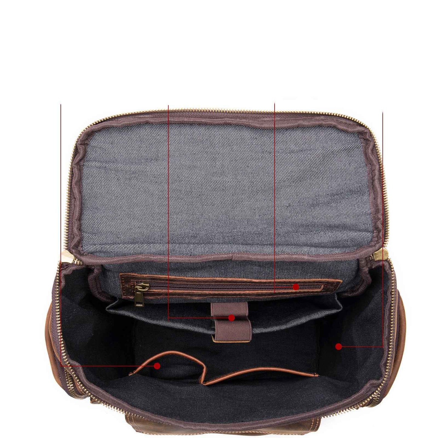 Men's Vintage Leather Backpack Crafted from Crazy Horse Leather - ArtOm_farm™ LEATHER