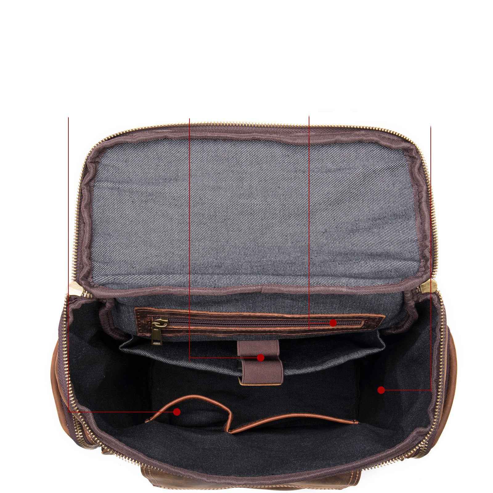 Men's Vintage Leather Backpack Crafted from Crazy Horse Leather - ArtOm_farm™ LEATHER