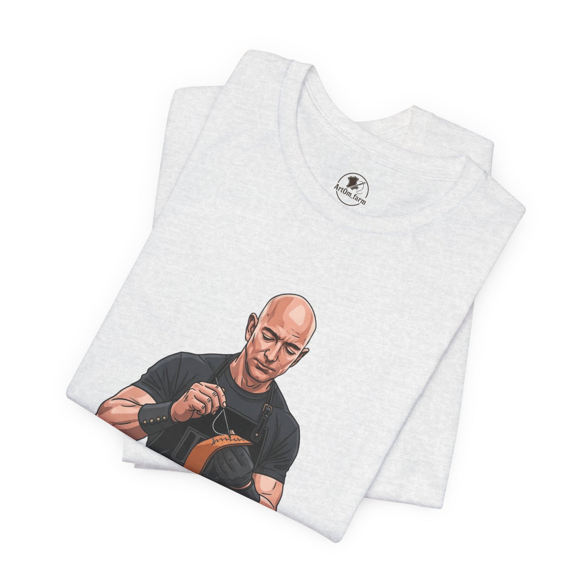 Craftsmanship Inspired Tee for Makers - Perfect Gift for Handmade Enthusiasts and Casual Wear - ArtOm_farm™ LEATHER