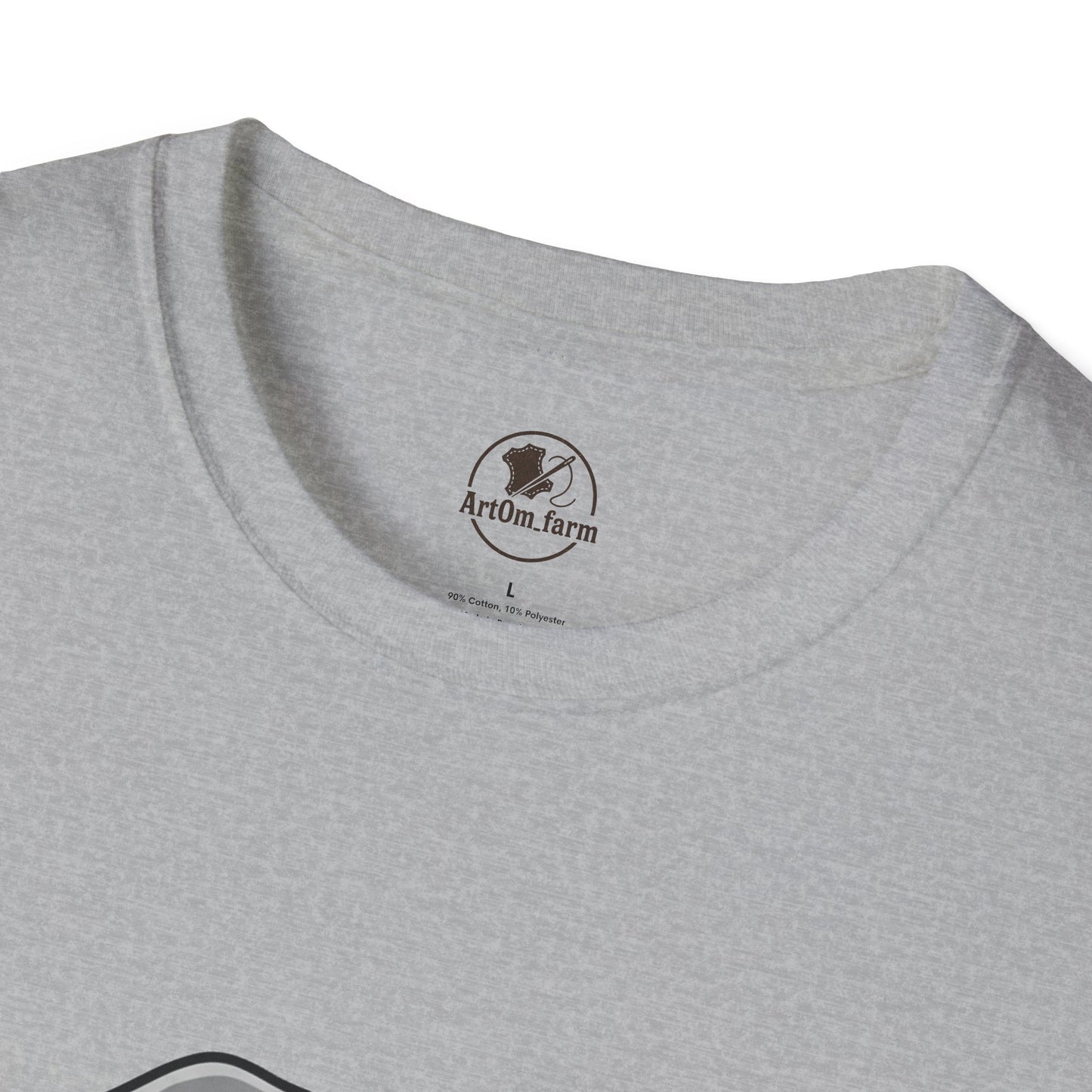 Elephant Craft T-Shirt - Unisex Softstyle Tee for Animal Lovers, Cute Casual Wear, Perfect Gift for Him/Her - ArtOm_farm™ LEATHER