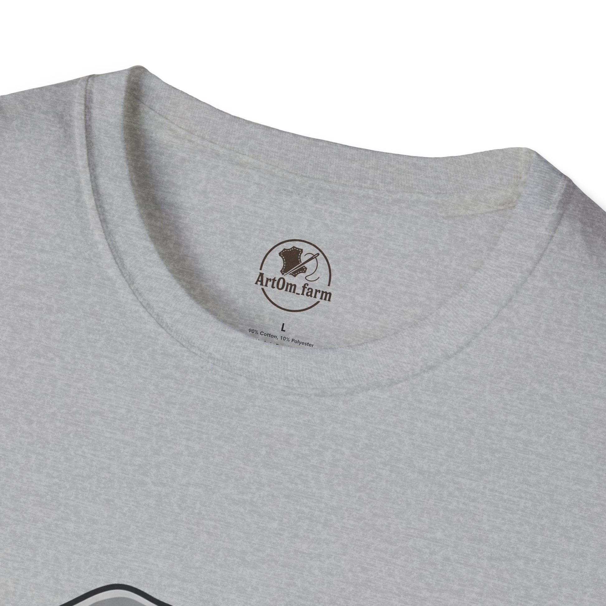 Elephant Craft T-Shirt - Unisex Softstyle Tee for Animal Lovers, Cute Casual Wear, Perfect Gift for Him/Her - ArtOm_farm™ LEATHER