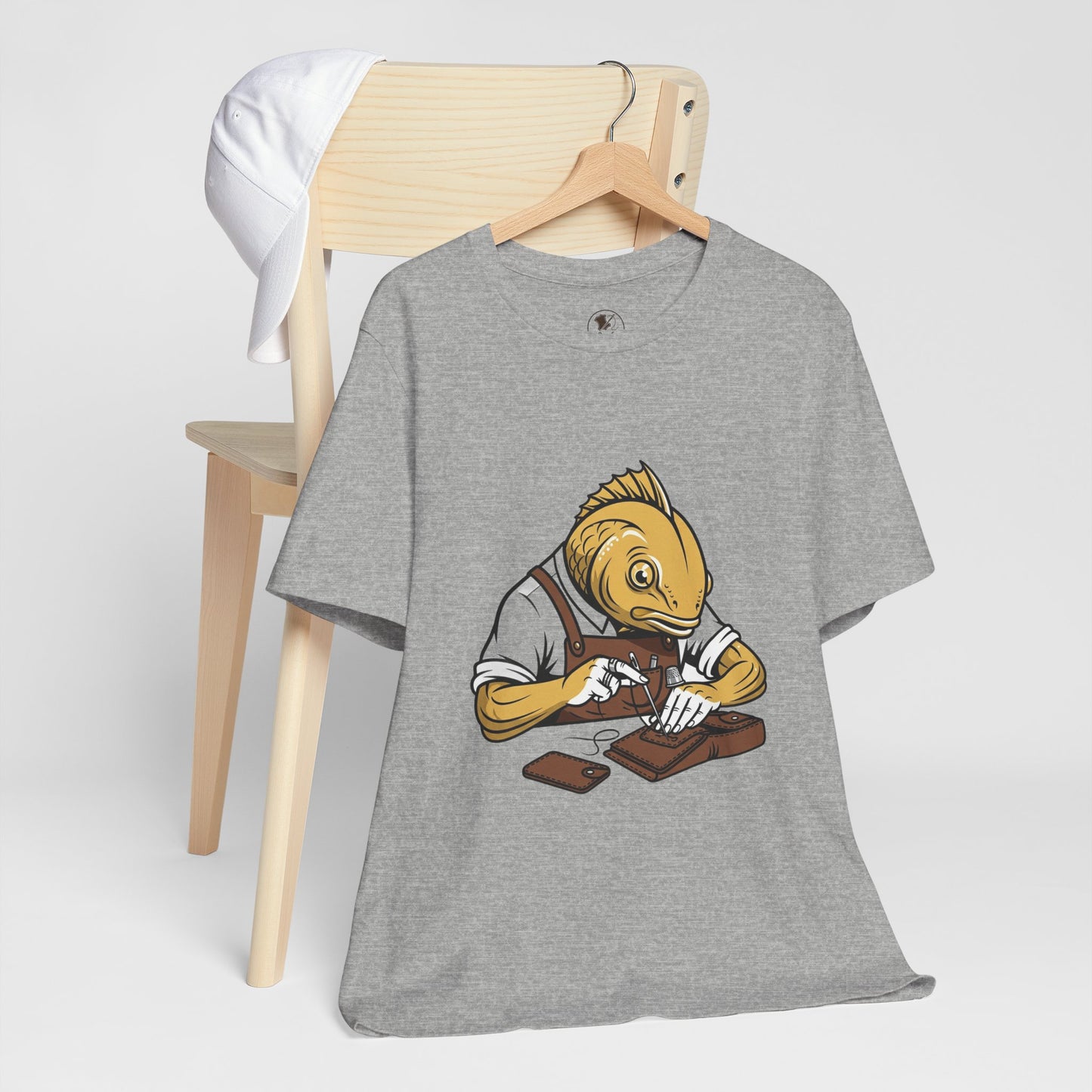 Creative Fish Artist Tee - Unique Graphic Tee for Art Lovers, Eco-Friendly Casual Wear