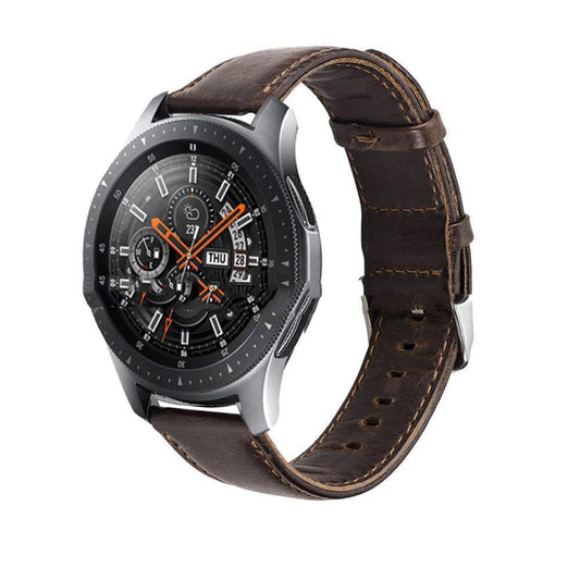42mm 46mm Leather Strap Crazy Horse Pattern - Stylish & Durable Watch Band - ArtOm_farm™ LEATHER 