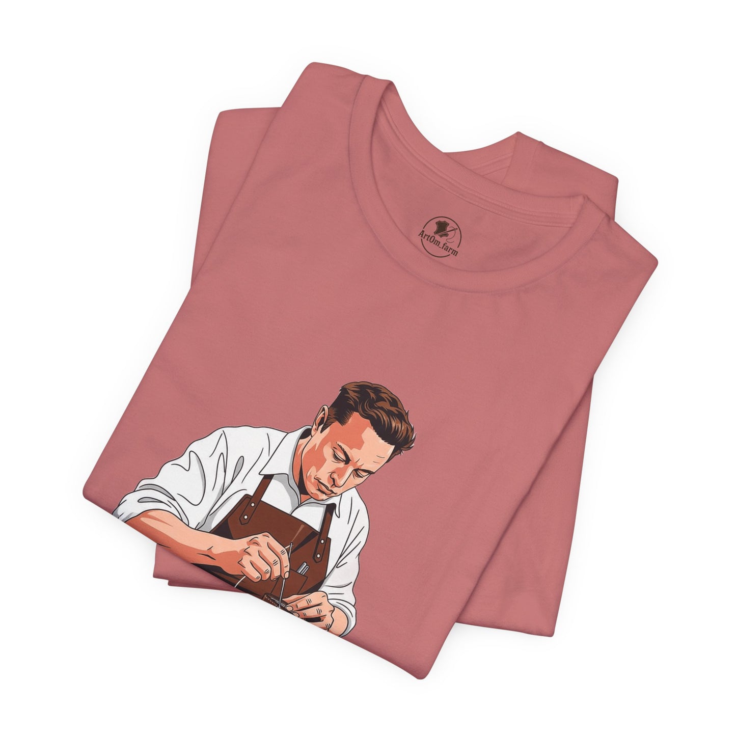 Craftsman Tee - Celebrate Artisanship with the Perfect Gift for Handyman and Father's Day, Ideal for Casual Everyday Wear - ArtOm_farm™ LEATHER 