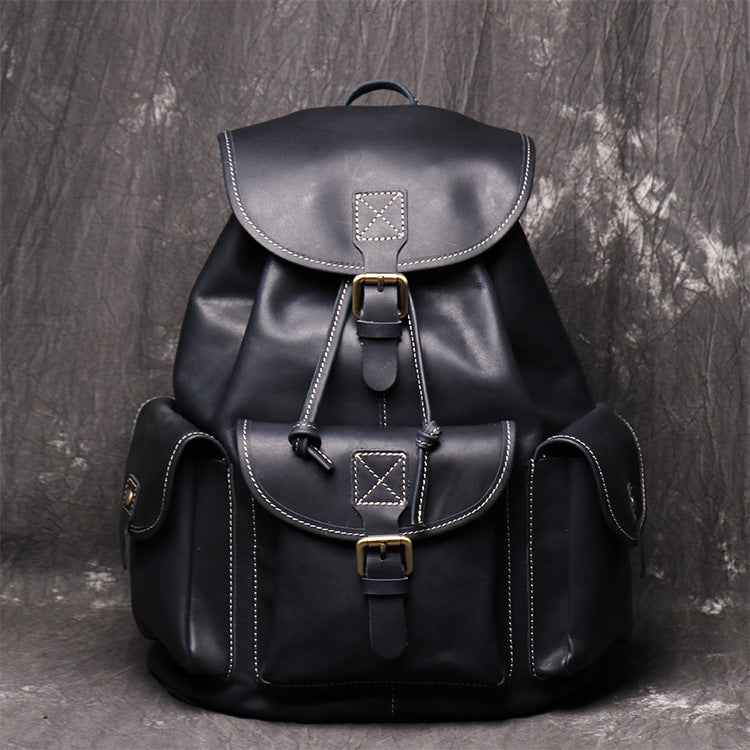 Backpack Made of Crazy Horse Leather - Durable and Stylish Crazy Horse Leather Backpack for Everyday Adventure - ArtOm_farm™ LEATHER