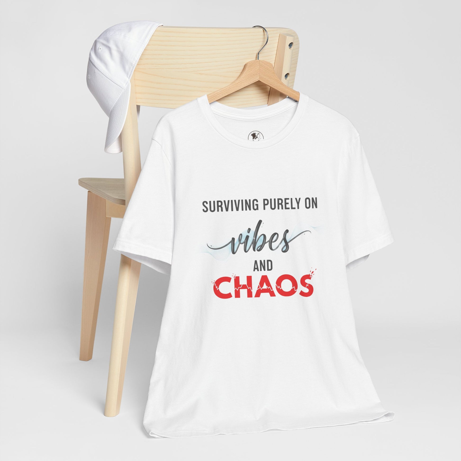 Vibes Chaos Tee - Unisex Jersey Short Sleeve Graphic T-Shirt for Casual Everyday Wear and Summer Essentials - ArtOm_farm™ LEATHER