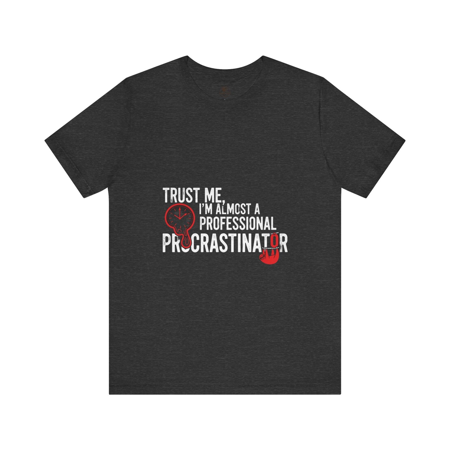 Funny Procrastinator T-Shirt | Humorous Gift for Students | Casual Unisex Graphic Tee - ArtOm_farm™ LEATHER