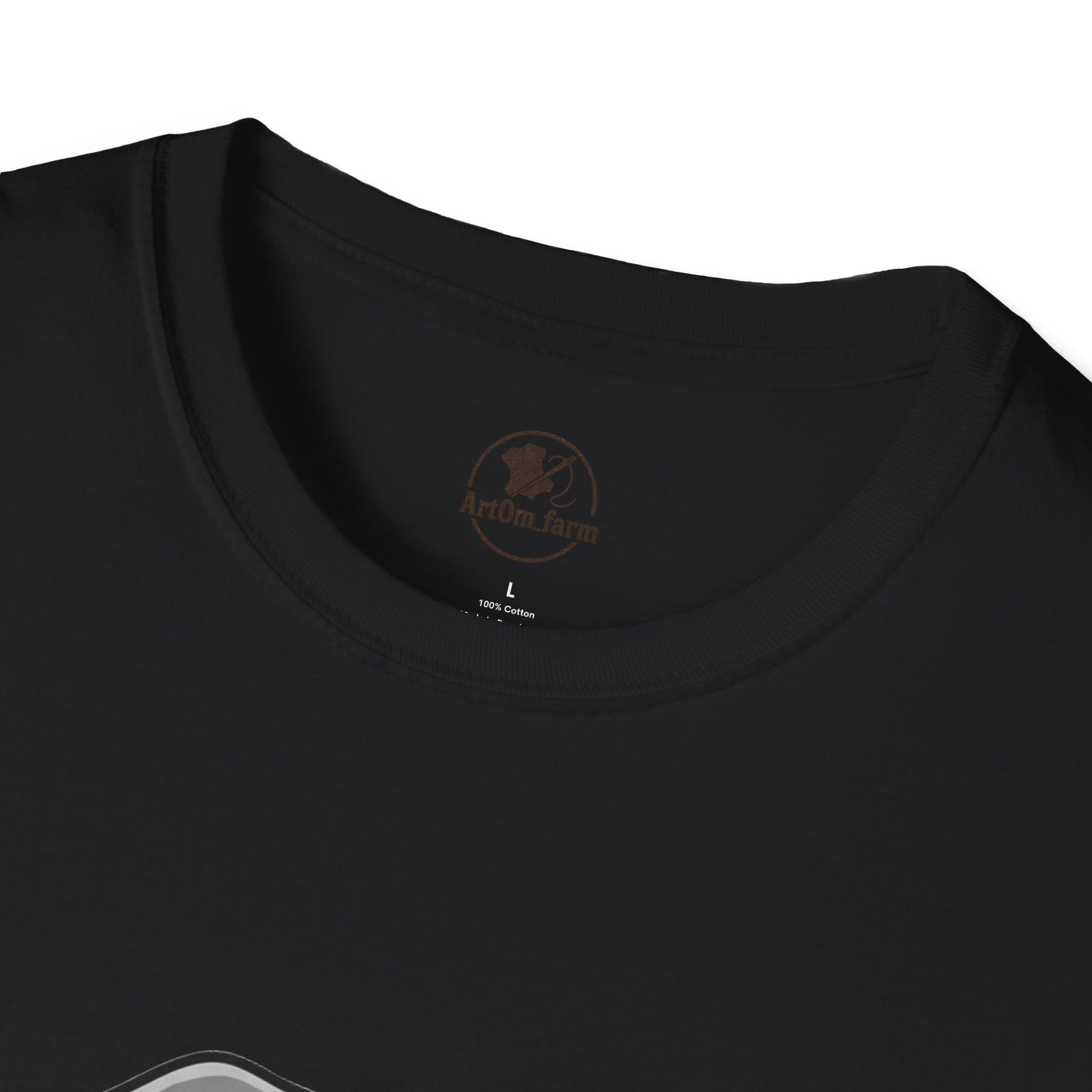 Elephant Craft T-Shirt - Unisex Softstyle Tee for Animal Lovers, Cute Casual Wear, Perfect Gift for Him/Her - ArtOm_farm™ LEATHER