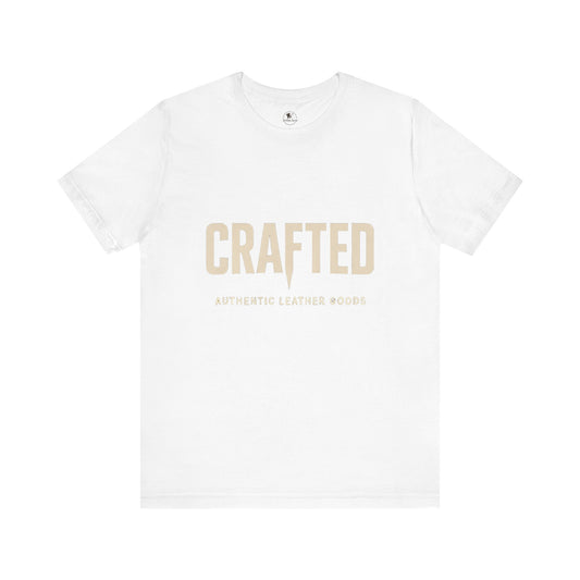 Crafted Leather Goods Tee - Unisex Casual Shirt, Vintage Style Cozy Everyday Wear, Perfect Gift for Him - ArtOm_farm™ LEATHER