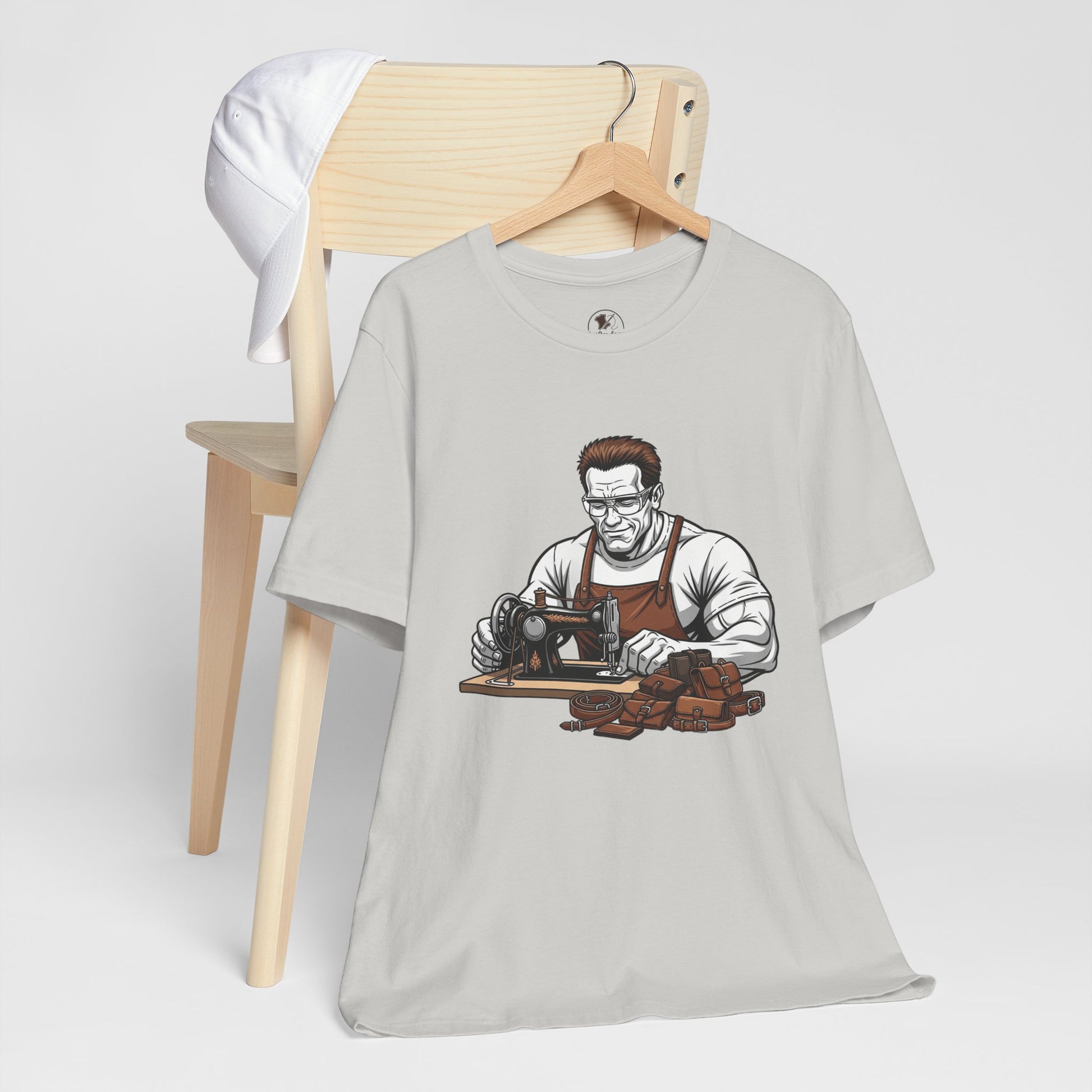 Crafty Masculine Tee - Unique Humor Shirt for Father's Day, Unisex Graphic Tee, Artisan Style Apparel - ArtOm_farm™ LEATHER 