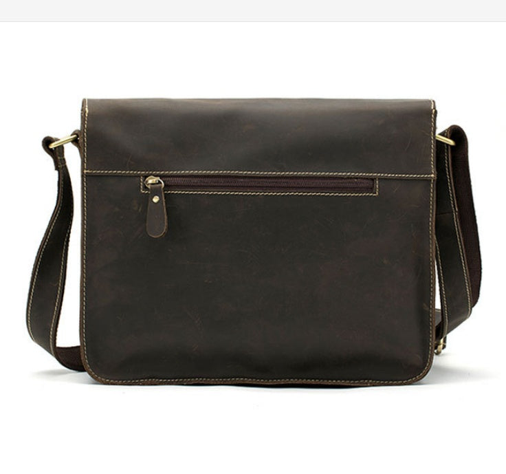 Leather Vintage Messenger Bag - Durable and Stylish Leather Messenger Bag for Everyday Use - ArtOm_farm™ LEATHER 