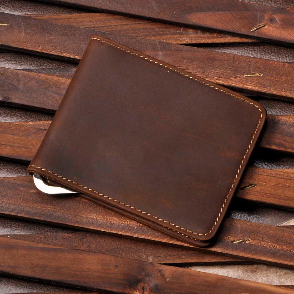 Vintage Leather Wallet - Handmade Crazy Horse Leather Short Strap Wallet - ArtOm_farm™ LEATHER 