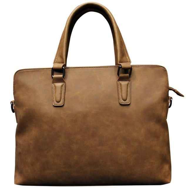 Crazy Horse Leather Handbag for Men - Durable Style for Every Occasion - ArtOm_farm™ LEATHER