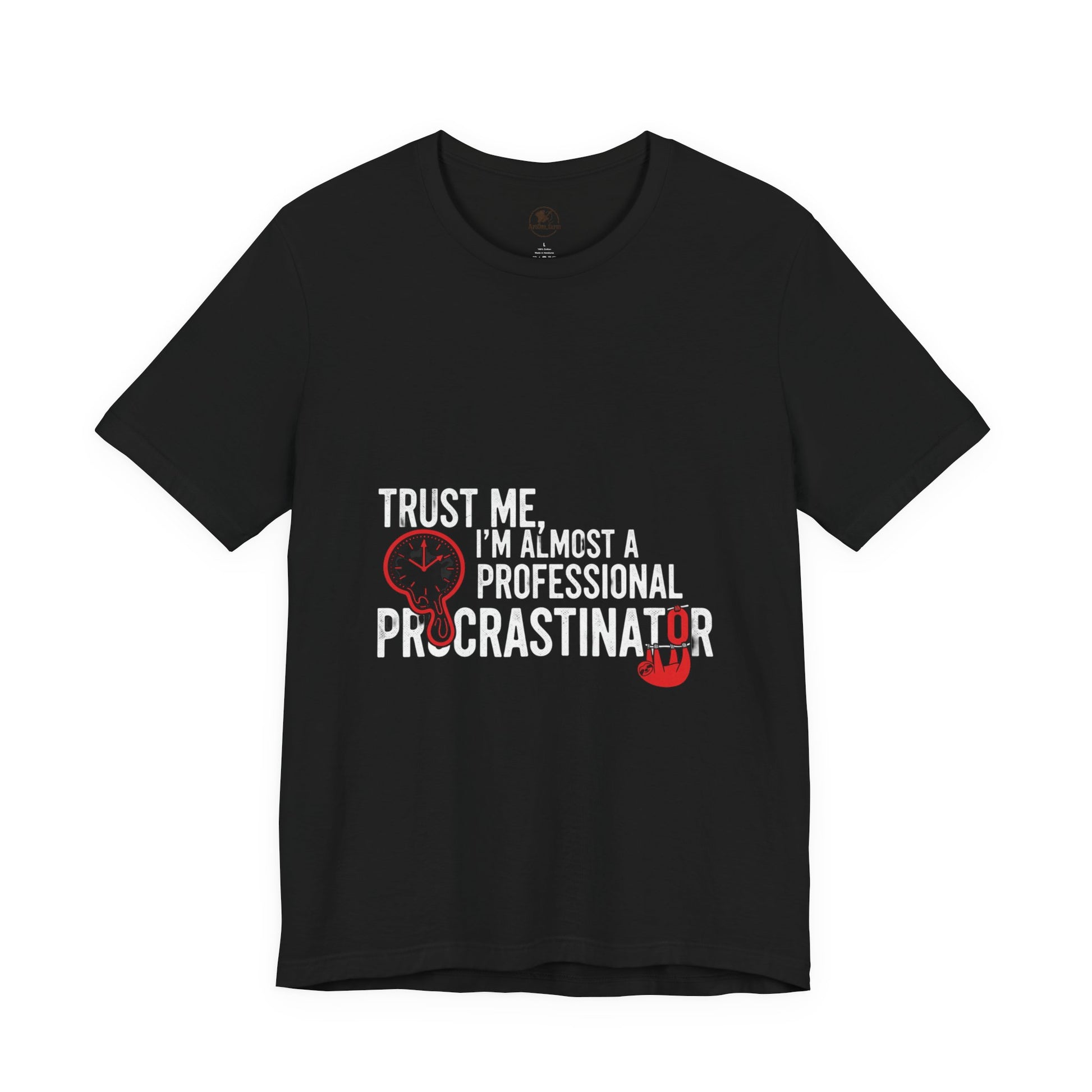 Funny Procrastinator T-Shirt | Humorous Gift for Students | Casual Unisex Graphic Tee - ArtOm_farm™ LEATHER