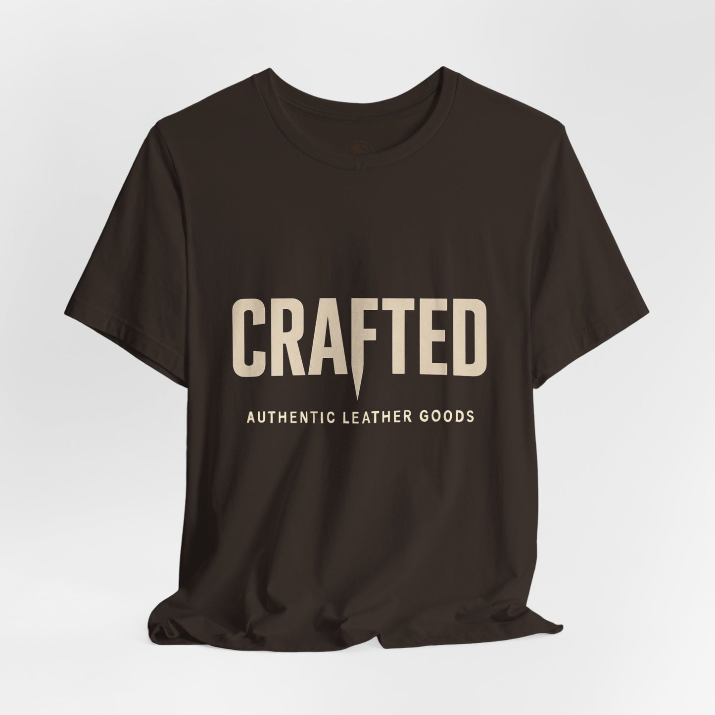 Crafted Leather Goods Tee - Unisex Casual Shirt, Vintage Style Cozy Everyday Wear, Perfect Gift for Him - ArtOm_farm™ LEATHER