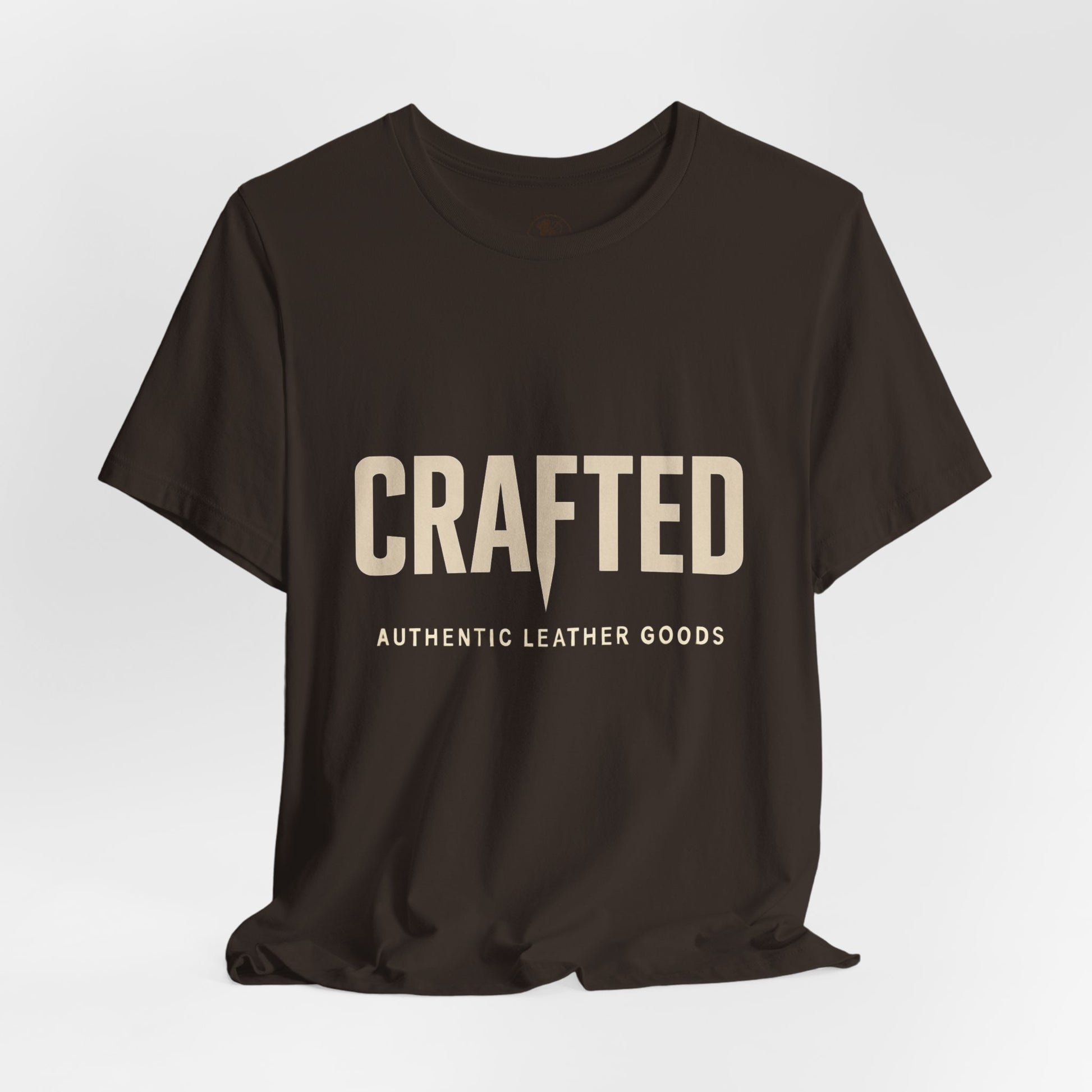 Crafted Leather Goods Tee - Unisex Casual Shirt, Vintage Style Cozy Everyday Wear, Perfect Gift for Him - ArtOm_farm™ LEATHER