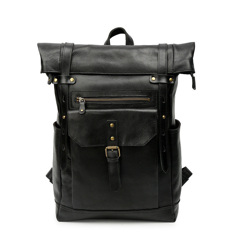 Retro Leather Laptop Bag for Men - Large Capacity 16 Inch Crazy Horse Design - ArtOm_farm™ LEATHER