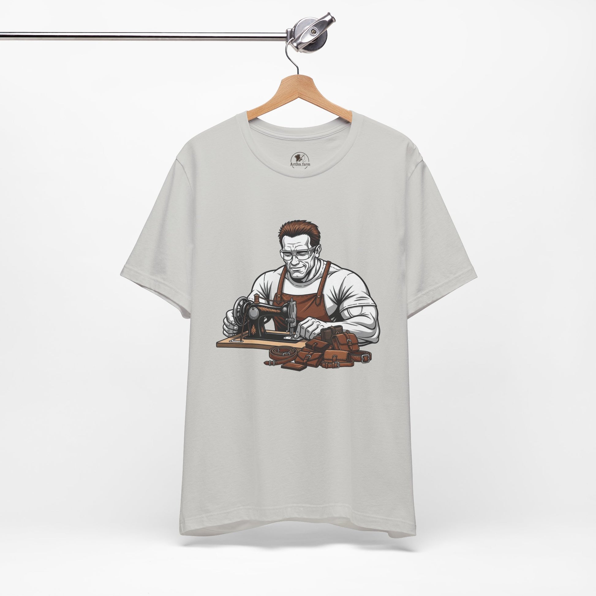 Crafty Masculine Tee - Unique Humor Shirt for Father's Day, Unisex Graphic Tee, Artisan Style Apparel - ArtOm_farm™ LEATHER 