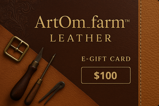 e-Gift Card Leather by ArtOm_farm™ - Perfect Gift for Any Occasion - ArtOm_farm™ LEATHER 