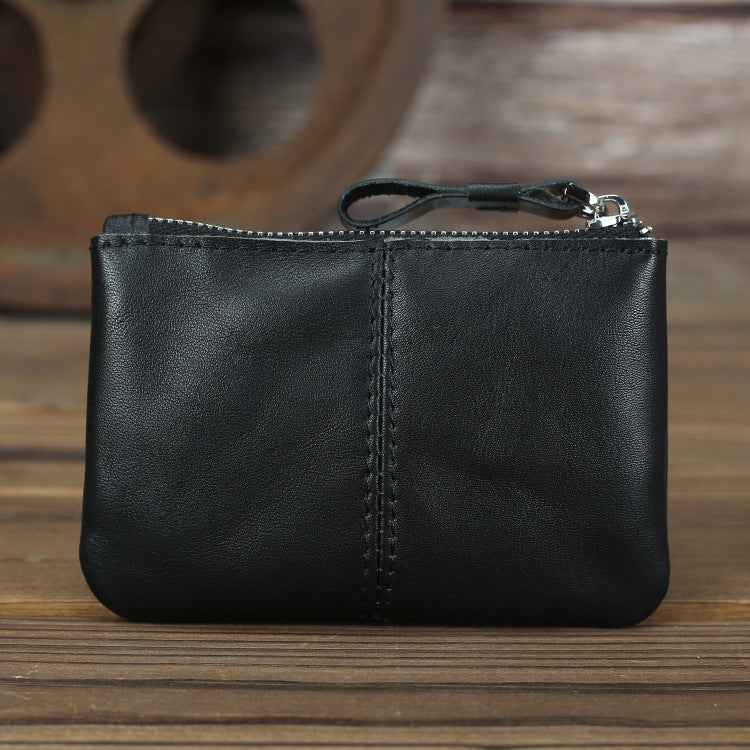 Men's Retro Leather Coin Purse in Crazy Horse Leather