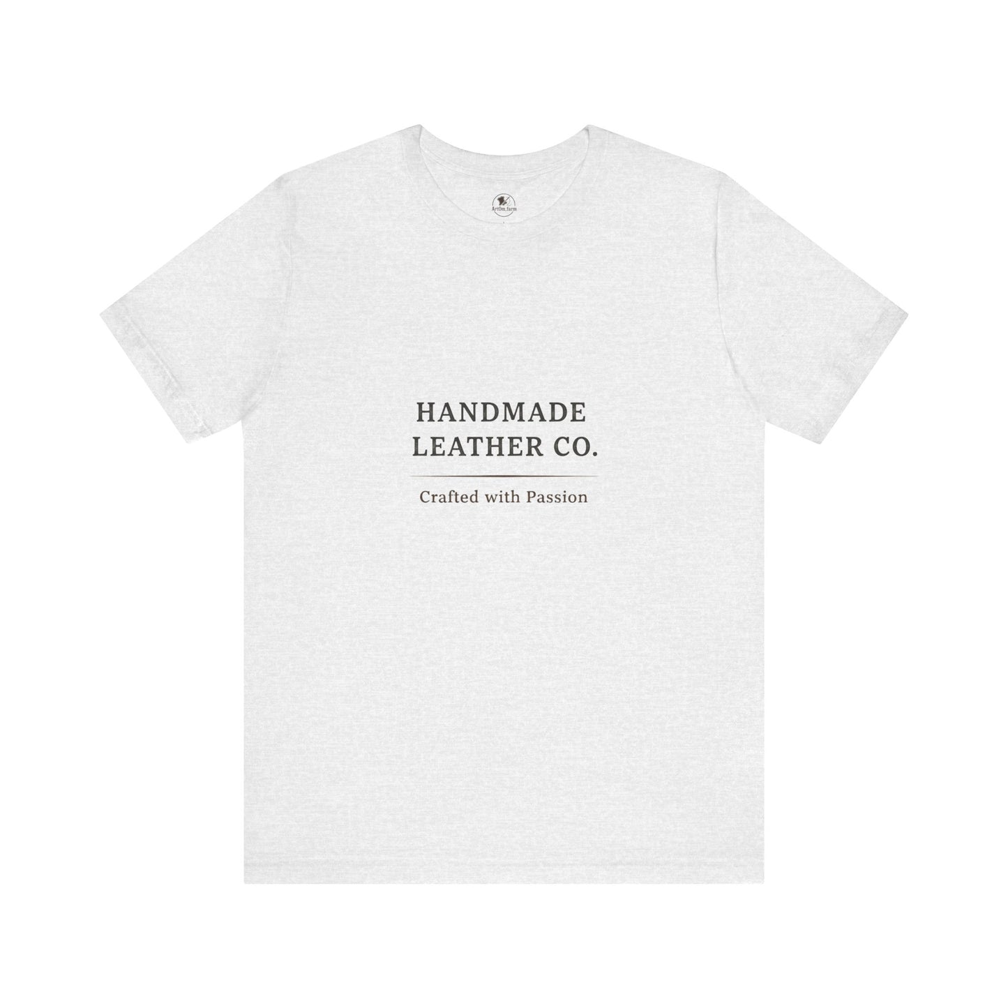 Handmade Leather Co. Tee - Unisex Casual Fashion Shirt for Everyday Wear, Stylish Comfort Gift for Leather Lovers - ArtOm_farm™ LEATHER