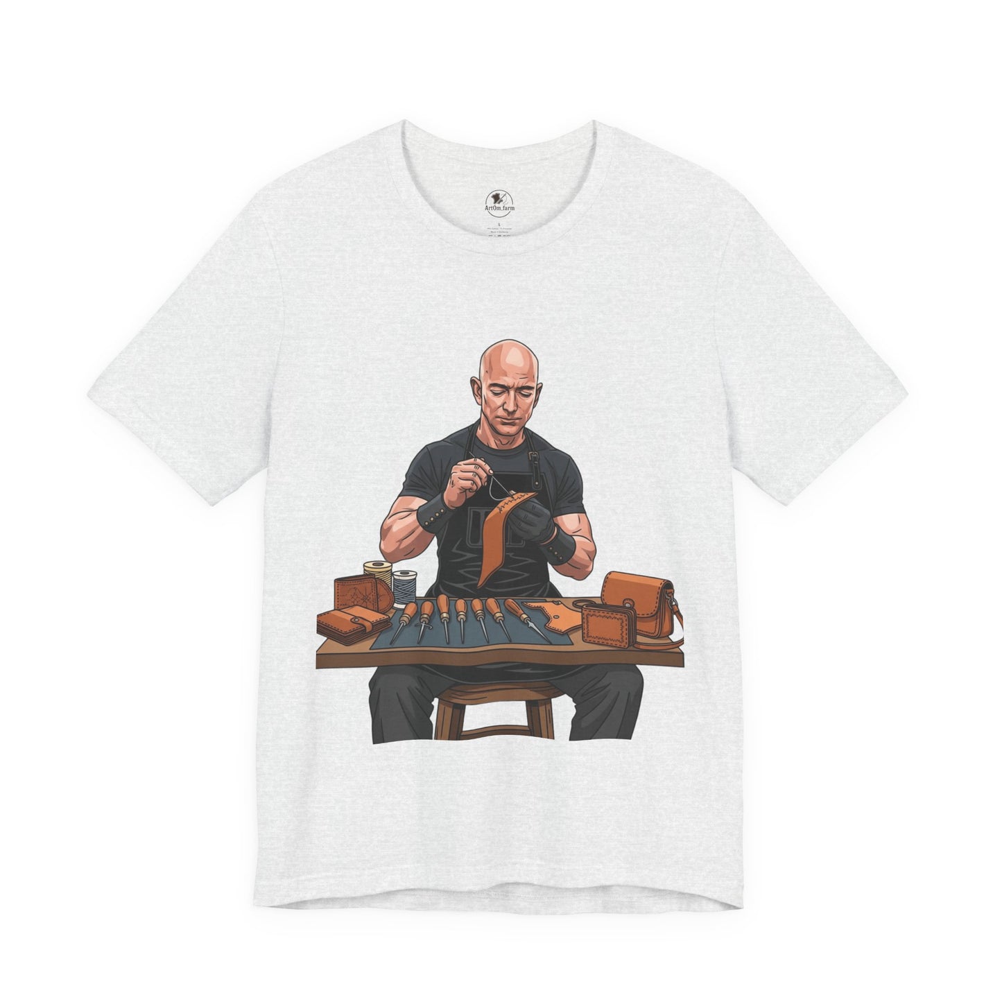 Craftsmanship Inspired Tee for Makers - Perfect Gift for Handmade Enthusiasts and Casual Wear - ArtOm_farm™ LEATHER