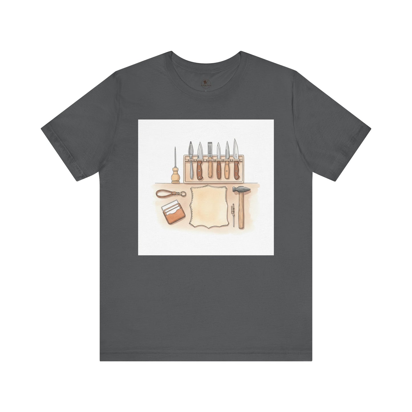 Craftsman Tools Shirt - Short Sleeve Tee for DIY Enthusiasts, Artisan Gift, Workshop Apparel, Perfect Father's Day Gift - ArtOm_farm™ LEATHER