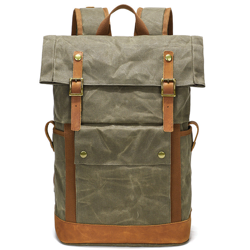 Horse Leather Waterproof Backpack - Multifunctional Outdoor Gear, Waterproof & Durable - ArtOm_farm™ LEATHER 