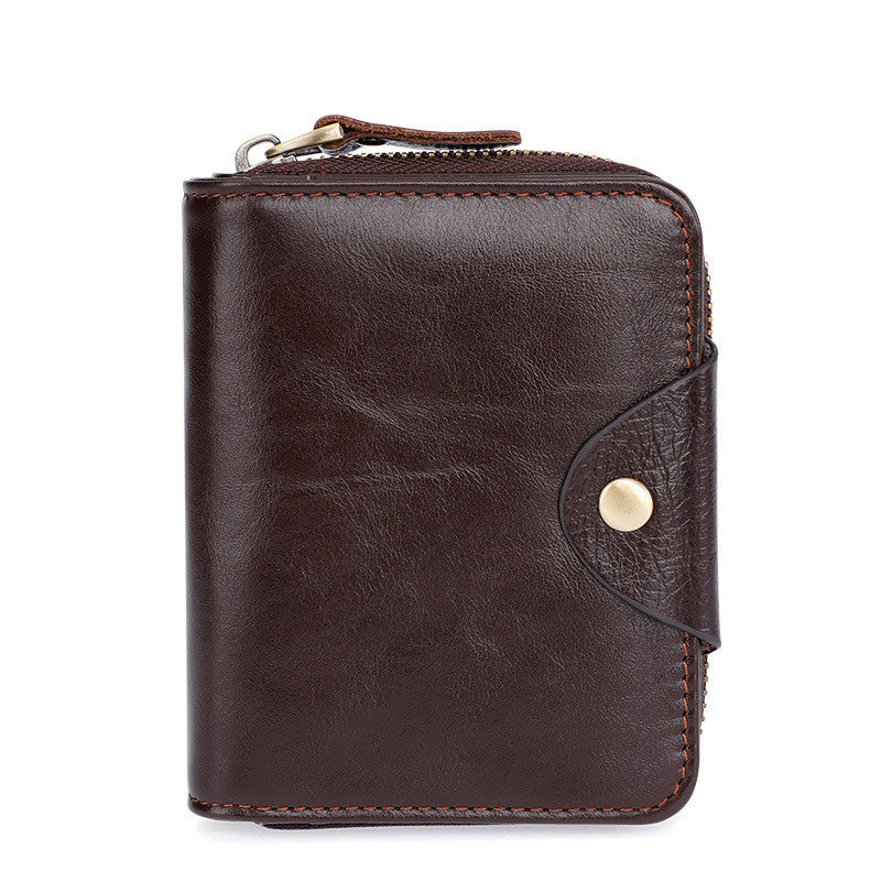 Business Vintage Leather Wallet - Classic Style for Professionals - ArtOm_farm™ LEATHER 