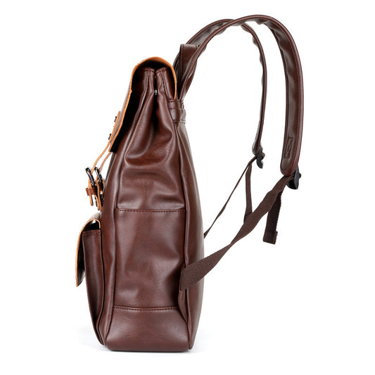 Crazy Horse Leather Backpack - Large Capacity for Men and Women - ArtOm_farm™ LEATHER 